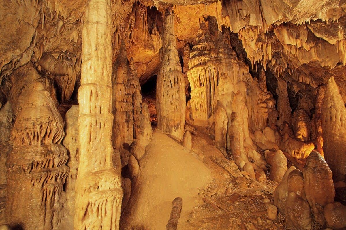 Tropfsteine in der Obir-Tropfsteinhöhle