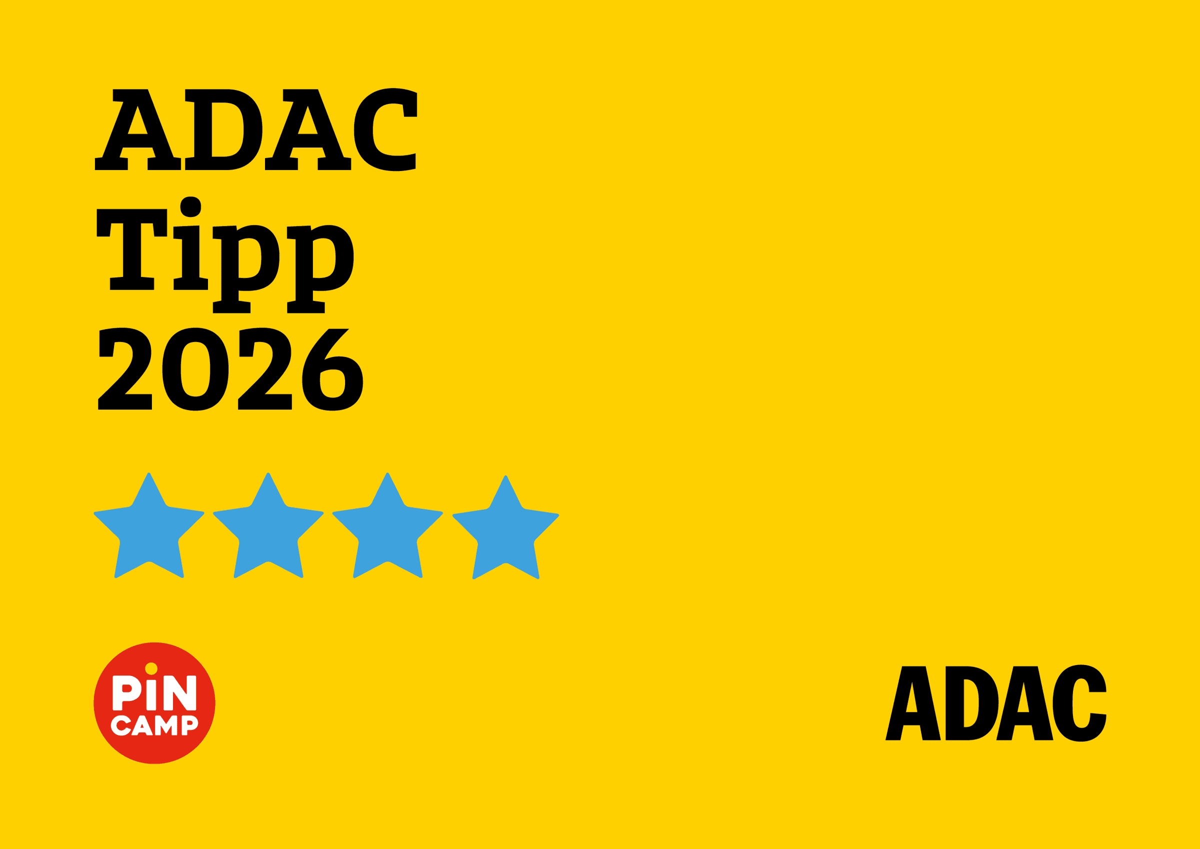 ADAC Tipp 2026, vier Sterne
